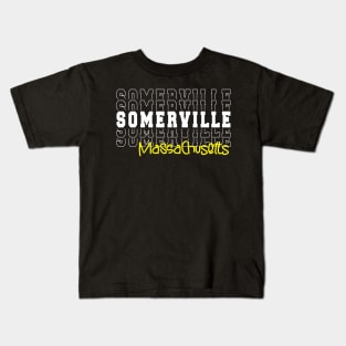 Somerville city Massachusetts Somerville MA Kids T-Shirt